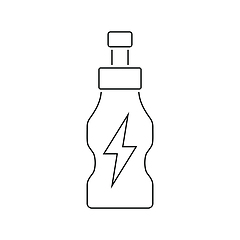 Image showing Icon of Energy drinks bottle