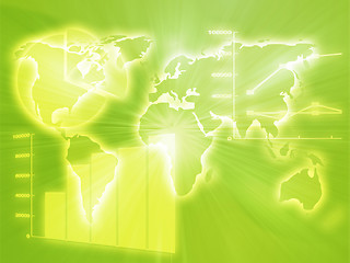 Image showing Spreadsheet business charts