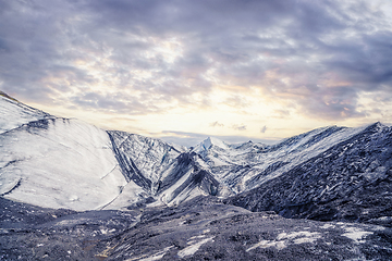 Image showing Solheimajokull glacier in Iceland