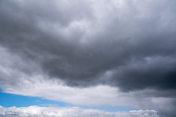 Image showing Dark clouds with rain