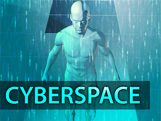 Image showing Cyberspace illustration