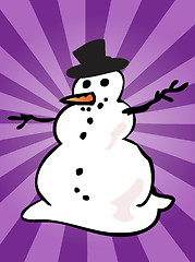 Image showing Snowman illustration