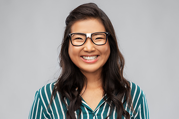 Image showing portrait of happy asian woman in glasses