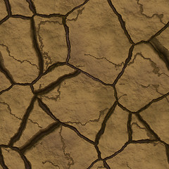 Image showing Cracked earth