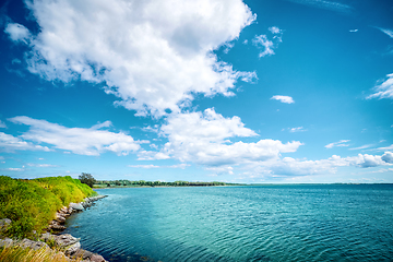 Image showing Idyllic lake with turquoise water in the summer