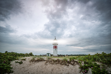 Image showing Lighthouse in cloudy weather