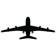 Image showing Airplane silhouette