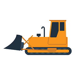 Image showing Icon of Construction bulldozer