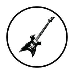 Image showing Electric guitar icon