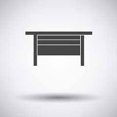 Image showing Boss office table icon