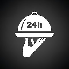 Image showing 24 hour room service icon
