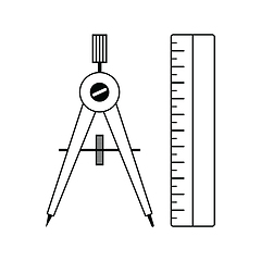 Image showing Compasses  icon