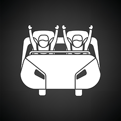 Image showing Roller coaster cart icon