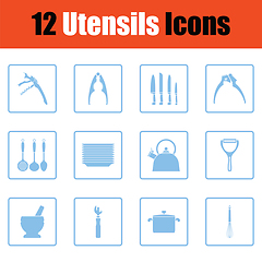 Image showing Utensils icon set