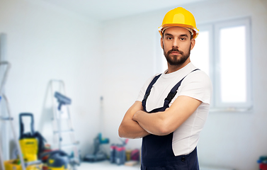 Image showing male worker or builder with crossed arms