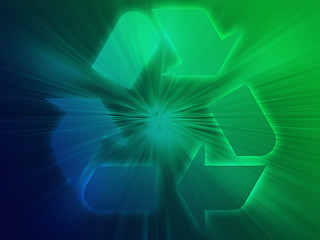 Image showing Recycling eco symbol