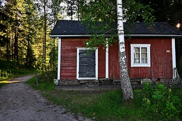 Image showing traditional finnish wooden house