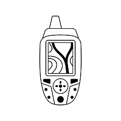 Image showing Icon of portable GPS device