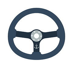 Image showing Icon of  steering wheel 