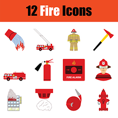 Image showing Fire icon set