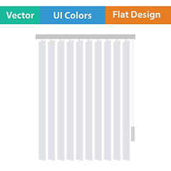 Image showing Office vertical blinds icon