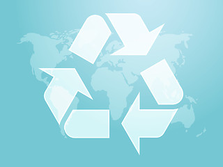 Image showing Recycling eco symbol