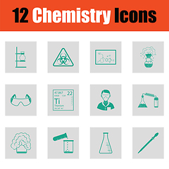 Image showing Chemistry icon set