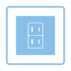 Image showing Japan electrical socket icon