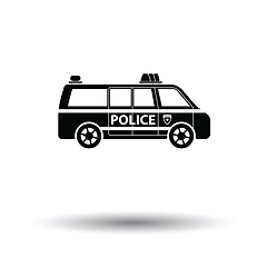 Image showing Police van icon