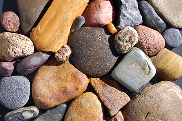 Image showing abstract background with colorful stones