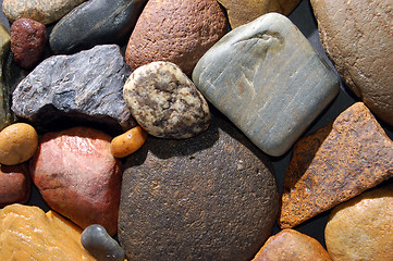 Image showing abstract background with colorful stones