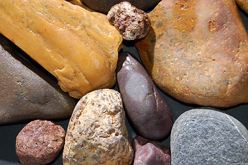 Image showing abstract background with colorful stones