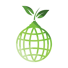 Image showing Planet sprout icon