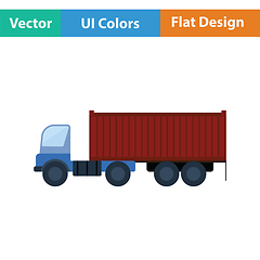 Image showing Container truck icon