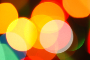 Image showing Abstract background of holiday lights