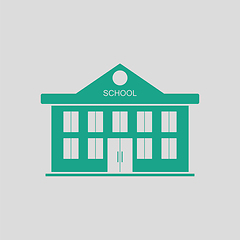 Image showing School building icon