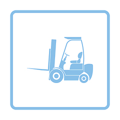 Image showing Warehouse forklift icon