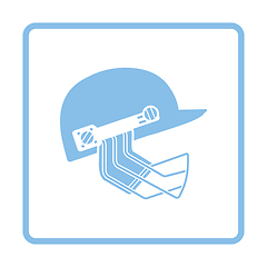 Image showing Cricket helmet icon