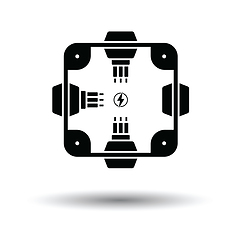 Image showing Electrical  junction box icon