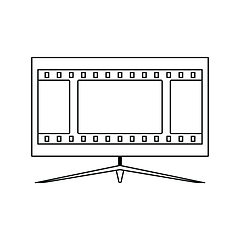 Image showing Cinema TV screen icon