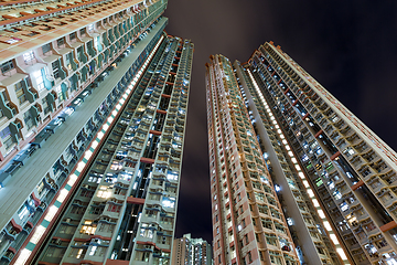 Image showing Building facade from low angle