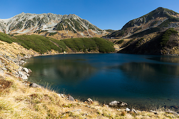 Image showing Mikuri Pond in Tateyama of Japan