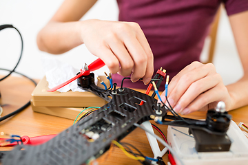 Image showing Making of drone at home