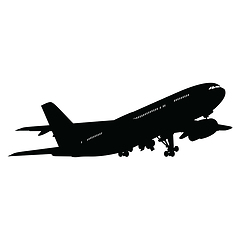 Image showing Airplane silhouette