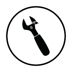 Image showing Adjustable wrench  icon