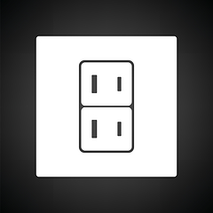 Image showing Japan electrical socket icon