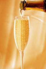 Image showing Glass of champagne