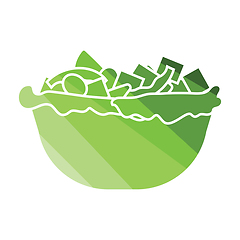 Image showing Salad in plate icon