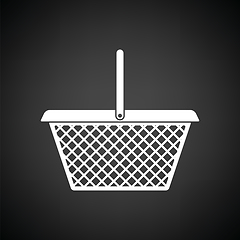 Image showing Supermarket shoping basket icon