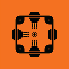 Image showing Electrical  junction box icon